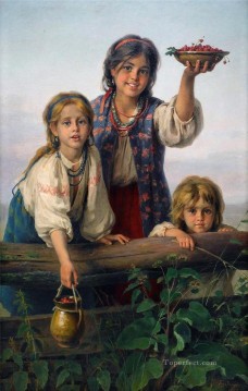Karl Witkowski Painting - Niños polacos 03 Karl Witkowski
